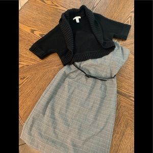 White House Black Market halter dress and sweater